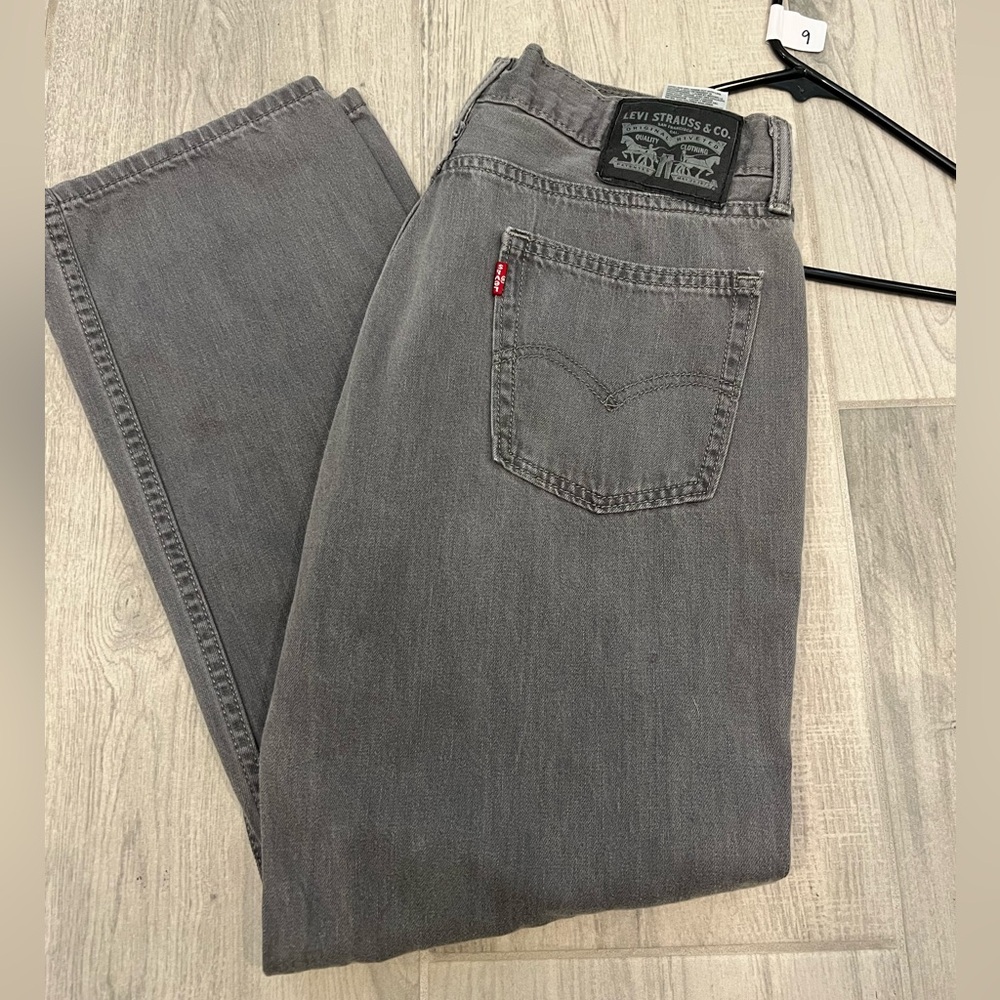 LEVIS Men’s Jeans Straight 514 in Gray Wash 34x30